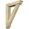 Ekena Millwork Traditional Traditional Rough Sawn Bracket w/ Offset Brace, Douglas Fir, 6"W x 26"D x 34"H BKT0604X26X34TRA01RDF - alternate 1